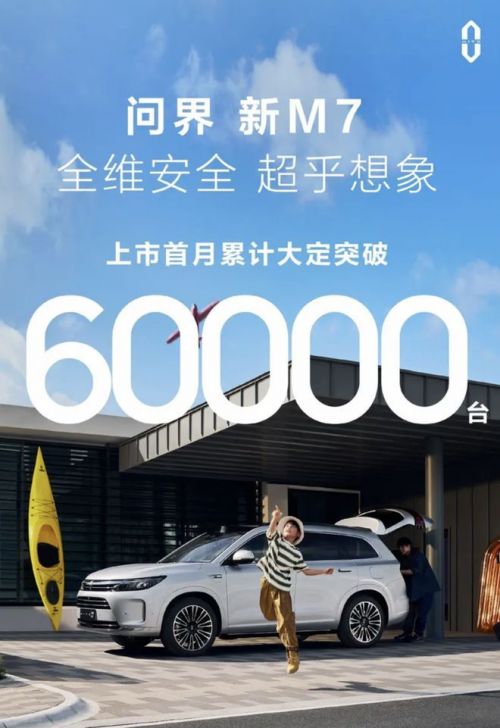 问界新M7累计大定突破60000台