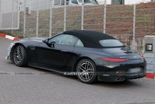 或搭载V8发动机 新款AMG SL测试谍照曝光