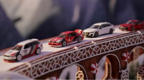 奥迪用合金车模打造定格动画节日短片 效果惊艳