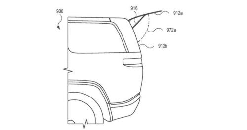 Rivian新专利曝光实体按键+可独立开启后挡风玻璃