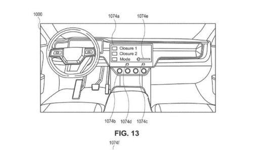 Rivian新专利曝光实体按键+可独立开启后挡风玻璃