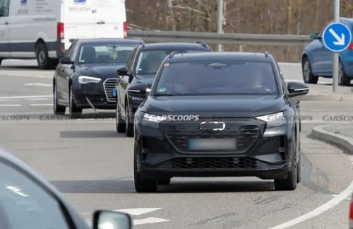 内饰采用三联屏 新款奥迪Q4 e-tron谍照曝光