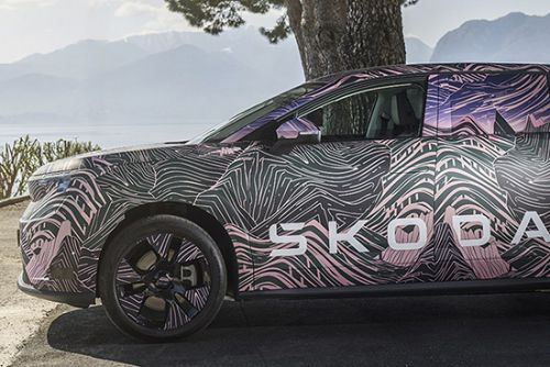 定位纯电7座SUV 斯柯达Peaq最新谍照曝光